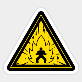 Beware! Explosive Aura! Sticker